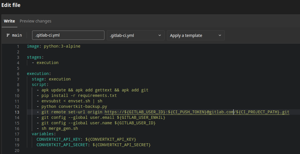 New File .gitlab-ci.yml