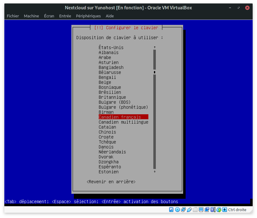 disposition de clavier